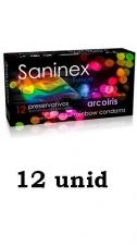 Preservativos Saninex arcoiris 12uds.