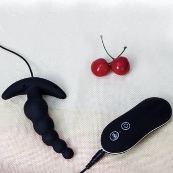 ZEMALIA Vibrador Bolas Anales de 10 Frecuencia,Próstata Masajeador Impermeable con Control Remoto, Estimulador Anoles Portátil, Juguetes Eróticos Divertidos para Hombres y Mujeres. Envíos a Almer&iacu