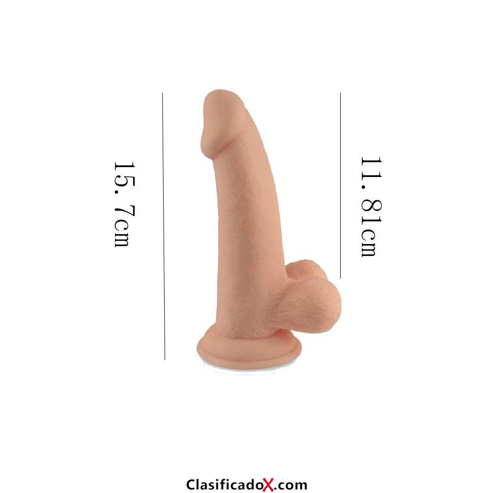Hieha Consolador Realista Encarnado Impermeable Simulación de Pene Silicona Médica Juguete Sexual para Mujer Fácil de Tocar G Punto Largo y Fuerte. Envíos a Pontevedra