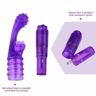 Vibrador Sexual Punto G Masajeador Juguete Erótico para Mujer Masturbación con Silicona Blanda Puntos Estimulantes (Violeta). Envíos a Almería