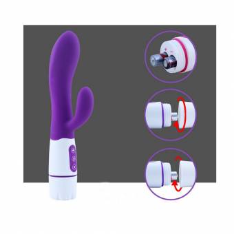 Hieha Vibrador Violáceo 16 Modos de Frecuencia Simulación de Consolador Silicona Médica Juguete Sexual Fácil de Tocar G Punto Fuerza Con Moto Poderoso Silencio de 50 db. Envíos a Granada