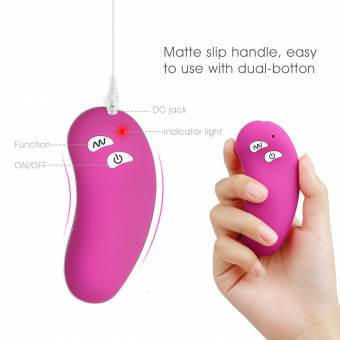 Vibrador, Loveryoyo Huevo Vibrante Portátil con 12 Modos Vibraciones para Estimulación del Clítoris, Próstata, Parte Sensible, Silicona, Cargable, Juguete Erótico Regalo Sexual Impremeable-Rosa. Envío