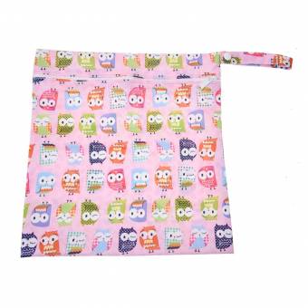 Bolsa de Pañales Reutilizable Bolsa con Cremallera Impermeable para mamá con Dibujo de Búho. Envíos a Ourense