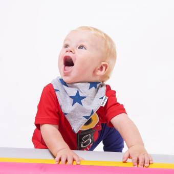 Lovjoy Baberos del bebé - Paquete de 5 Diseños para niño (Sólo azul). Envíos a Ourense