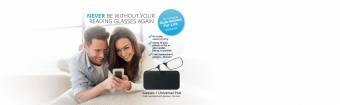ThinOptics Universal Pod and +2.00 Reading Glasses Case Black with Clear Frame. Envíos a Ourense