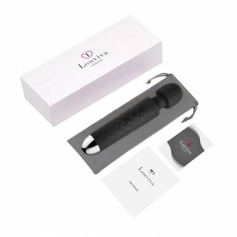 Vibrador, Louviva Estimulador para Punto G, Clítoris, la Próstata, las Partes Sensibles con 25 Modos de Silicona, Recargable, Suave Tacto, Juguete Erótico Regalo Sexual Impremeable-Color Negra. Envíos