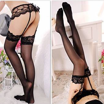Cszxx ligueros con medias ropa interior encaje (Negro). Envíos a Huelva