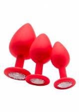 Ouch! Extra Large Diamond Butt Plug Rojo Tapón Anal - 121 gr. Envíos a Zamora