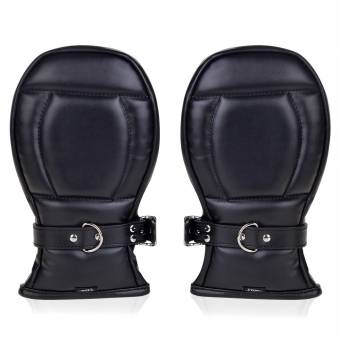 Utimi Lockable Padded Bondage mitones Black Sex Toy. Envíos a Cáceres
