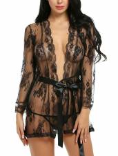 Avidlove Mujer Camisón Lencería Ropa Erótica Encaje Malla Kimono Bata Transparente Correa Picardiías. Envíos a Cáceres