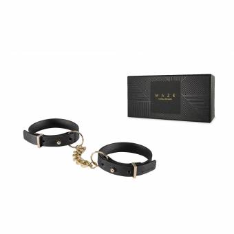 Bijoux indiscrets laberinto negro piel vegana esposas restricciones. Envíos a Navarra
