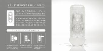 Tenga Flip Hole, Masturbador, 8.5 x 17.5 x 6.8 cm, Color Plata / Blanco - 518 gr. Envíos a Guipúzcoa