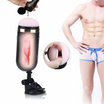 Masturbador Louviva Realista, Masturbador Vaginas Realistas con Ventosa Fuerte, Silicona medicinal, Juguetes Eróticos, Fácil de Usar y Lavar ( Color Negro ). Envíos a Cuenca