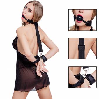 Utimi Fetiche Bondage Kit con Esposas Mano Tobillo para Pareja. Envíos a València