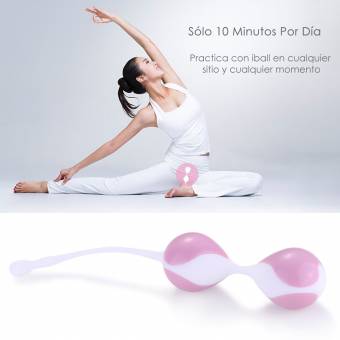 Bolas Chinas, Louviva Masajeador de Silicona de la MEJOR CALIDAD para Ejercer los Músculos de Suelo Pélvica, 100% Impermeable, Entrega Confidencial (Color Rosa). Envíos a Girona