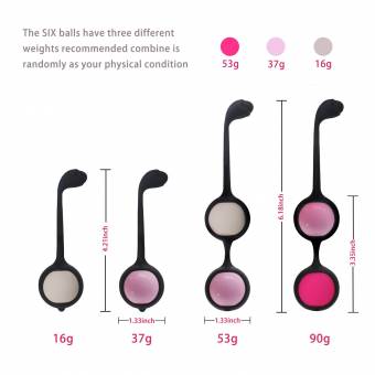 Cksohot Bolas Chinas de Silicona Médica Kegel Balls para Mujer Kit de Ejercicios Kegel con 6 Bolas. Envíos a Granada