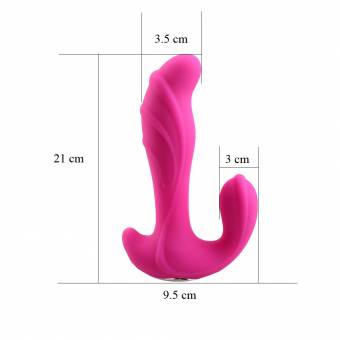 Lowestbest Vibrador Double de Silicona Impermeable,Carga de USB, Juguete Sexual para mujeres. Envíos a Almería