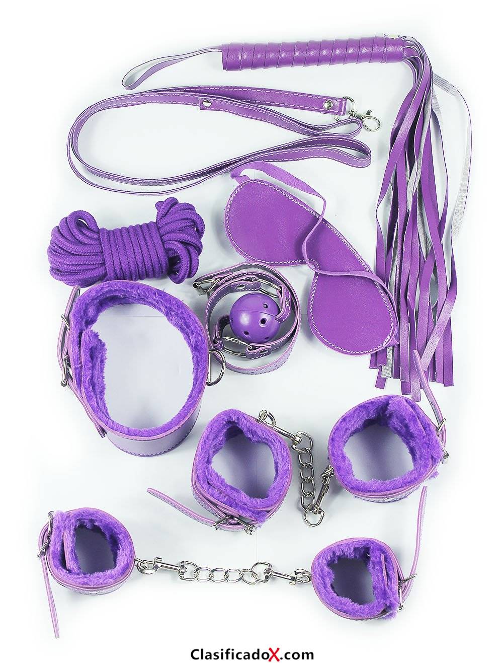 Demarkt 7pcs de cuero felpa Bondage Equipo Kits para el amor ( púrpura)). Envíos a Granada