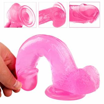 Consoladores Sexuales mujer/Vibradores, Dildo Realista de Pene Silicona Médica con Ventosa 7 Pulgadas Impermeable clítoris para las mujeres Color Rosa. Envíos a Almería