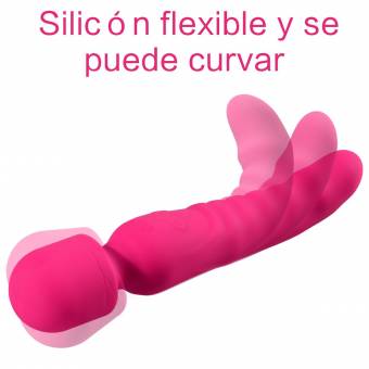 Lovey Angel Función de Calefacción+7 Modos+Impermeable+Recargable Vibrador Suave Inteligente Masajeador Consolador Para Mujeres , Dual Estimulación para Punto G y Clítoris. Envíos a Guipúzcoa