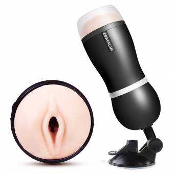 ZEMALIA Dana Masturbadores Masculinos Vagina Portable para Hombre Masturbación Erótico Juguetes Sexuales Realístico con Poderosa Ventosa (Negro). Envíos a Granada