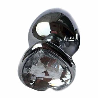 Rawdah Berg Crystal color plata acero inoxidable plug anal metal patio trasero enganche (Blanco). Envíos a Granada