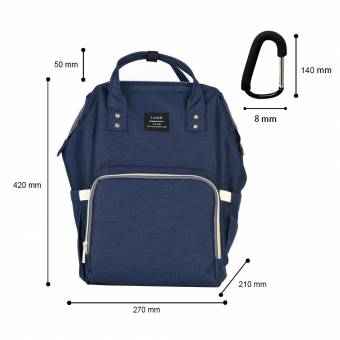 INKERSCOOP Bolsa de Pañales para Los Niños Los Pañales Multifunción Impermeable del Bébe Mochila para Mamá Papá Mochila para Viajar y El Uso Diario ( Azul Oscuro). Envíos a Almería
