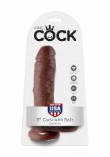 King Cock 8 Inch Dildo Clásico Marrón - 644 gr. Envíos a Huelva