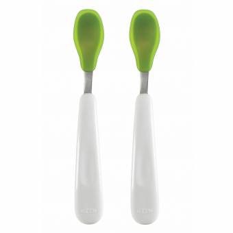Oxo Tot 6104100 - Set de 2 cucharas de silicona, color verde. Envíos a Cáceres