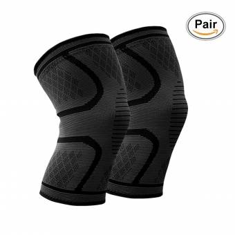 Rodillera (Pair) Beskey Anti Slip Rodilla Super Elástico Eranspirable de Compresión Adecuado Alivio del Dolor Común para Quien Sufre de Artritis y Recuperación de las Lesiones para Deportivo Unisex (B