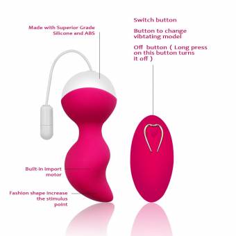 Huevo Vibrador con Control Remoto Inalámbrico Masajeadores Impermeable Kegel Bolas con 10 Modos Vibraciones,Masajeador de Silicona Ejercicio Bolas para Mujeres(Rosa roja). Envíos a Jaén