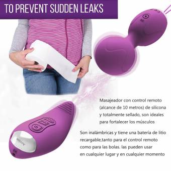 ACVIOO Bolas Chinas con Mando a Distancia Ejercicios Kegel Bolas Control Remoto Inalámbrico Bolas Chinas Suelo Pelvico de la Salud Masajeadores de Silicona Impermeable para Las Mujeres. Envíos a Las P