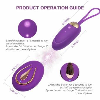 ACVIOO® Huevo Vibrador Control Remoto Inalambrico Bolas Chinas con Mando a Distancia Masajeador Electrónic de Silicona Impermeable, Masturbádor Discreto Portable con USB Recargable. Envíos a Las Palma