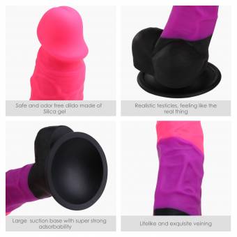 Penes Realisticos, Louviva Consoladores Sexuales Mujer Penes Grandes, Funda con Ventosa, 20cm*4.2cm. Envíos a Almería