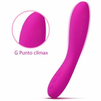 Lovey Angel Vibrator Consolador Silicona + 6 Vibraciones + Sumergiable y Recargable + Masajeador para Mujeres +cabeza grande. Envíos a Albacete