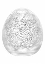 Tenga Huevo Keith Haring Party, Funda Masturbadora, 4.9 x 6.1 x 4.9 cm, Color Blanco / Multicolor - 40 gr. Envíos a Granada