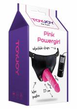 ToyJoy Brutal Powergirl Strap-On Vibrador Rosa - 640 gr. Envíos a Huelva