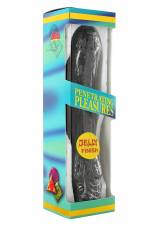 Vibrator de gelatina negro 20 cm.. Envíos a Granada