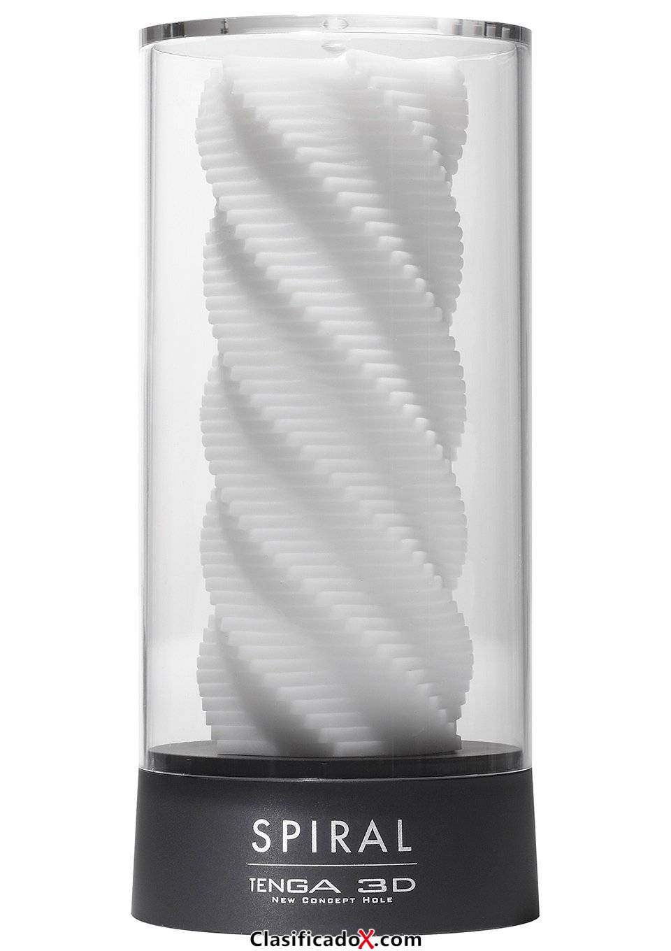 Tenga Spiral 3D, Funda Masturbadora, 4.8 x 11.6 x 4.8 cm, Color Blanco - 126 gr. Envíos a Granada