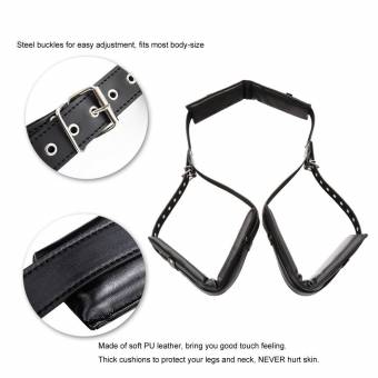 BDSM Bondage kit Cuero Juguetes sexuales Cuero Artificial Abierto Muslo Esparcidor Retención Cuerpo Fetiche Arnés Dormitorio Diversión Juguetes de SM, para las Parejas. Envíos a Lleida