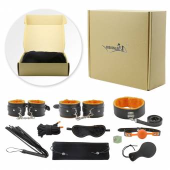 hision Lee 10pcs Bondage de Fetiche fesseln cama sistema de colección Sex Amor, Naranja. Envíos a Cantabria