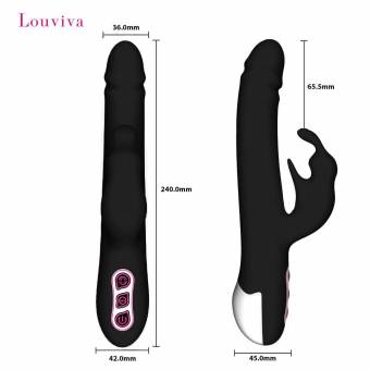 Louviva Alvin Varita de Masajeador Sexual Jueguete Erótico para Sexo de 7 Modos de Vibración y 3 Maneras de Rotación con Diseño Ergonómico para Mujeres (Rosa) (Negro). Envíos a Palencia