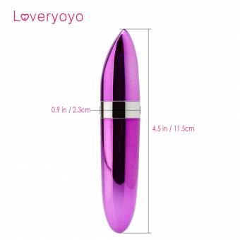 Louviva Mujer Mini Vibrador Lápiz Labial Atractivo Silencio Impermeable (Púrpura). Envíos a León