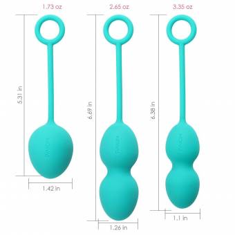 SVAKOM Nova Kegel Smart Bolas chinas de Silicona de Grado Médico Pelota Estimulador Para Mujer (Verde). Envíos a León