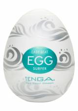 Tenga Huevo Surfer, Funda Masturbadora, 4.9 x 6.1 x 4.9 cm, Color Blanco / Azul / Plata - 42 gr. Envíos a Granada