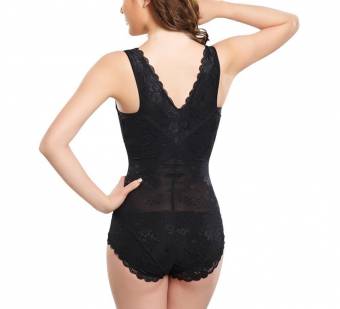 TININNA Sexy Corsé Cintura Entrenador Cinturón ,Mujer Bragas Braguitas Calzones Encaje Abdomen Cintura Body Corset Invisible Transpirable Sexy Lencería Moldeadora Adelgazante Efecto con Tirantes Chinl
