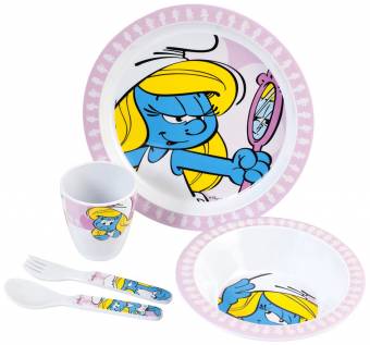 Home Los Pitufos Set Infantil de Desayuno Dibujo Pitufina, Multicolor. Envíos a Almería