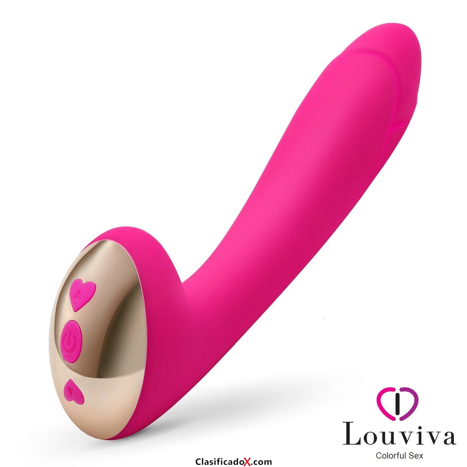 Louviva Dini 25 Modos Masajeador Mágico de Silicona, 100% Impermeable &Carga por USB &Alta Calidad para estimular el Punto G & la Próstata & las Partes Sensibles (Color Rosa). Envíos a Cáceres