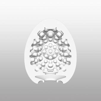 Tenga Huevo Clicker, Funda Masturbadora, 4.9 x 6.1 x 4.9 cm, Color Blanco / Verde Lima / Plata - 41 gr. Envíos a Córdoba