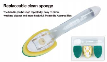 Winthome Cepillos de plato Dispensador de jabón fuerte y duradero - 3 x Dishmatic Cepillos de lavado con una esponja resistente (verde). Envíos a Guadalajara